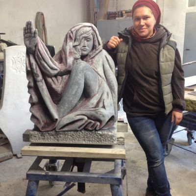 Nicola Bohnen die Skulptur ist fertig